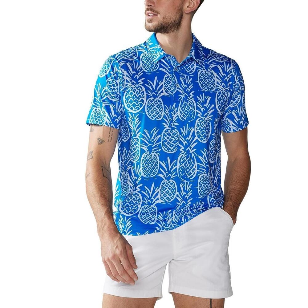 Chubbies Men's the Thigh Napple Polo Shirt Small